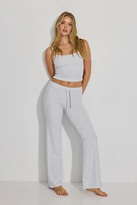 Cami côtelée et gaufrée