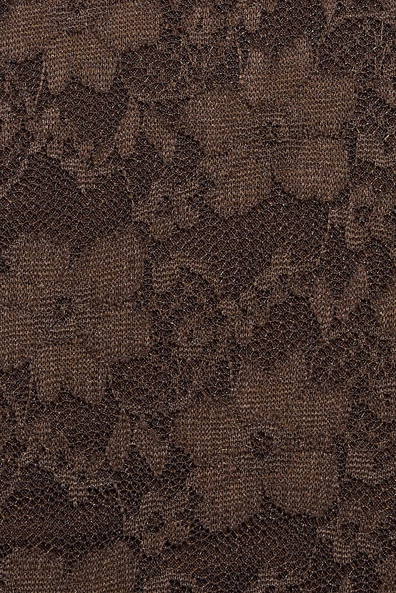 Lace Plunge Bustier Top