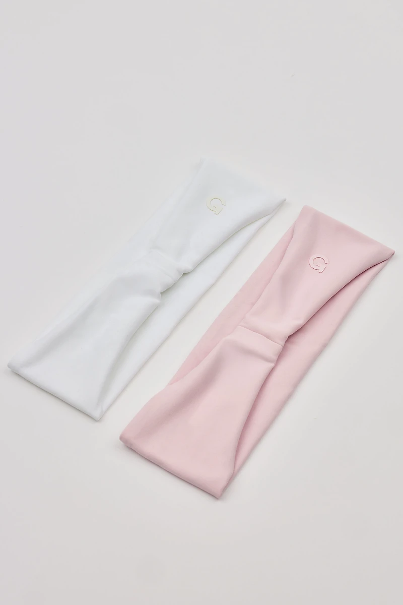 Ensemble de 2 bandeaux sport larges