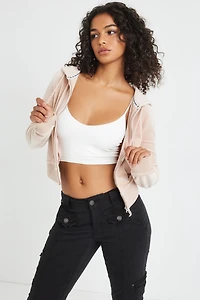 JUICY COUTURE  OG Big Bling Velour Hoodie