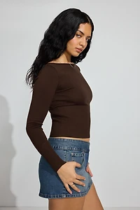 Denim Micro Skort