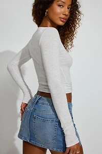 Cozy Boat Neck Long Sleeve Top