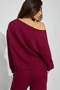 Sweatshirt SoftTerry à épaules dégagées