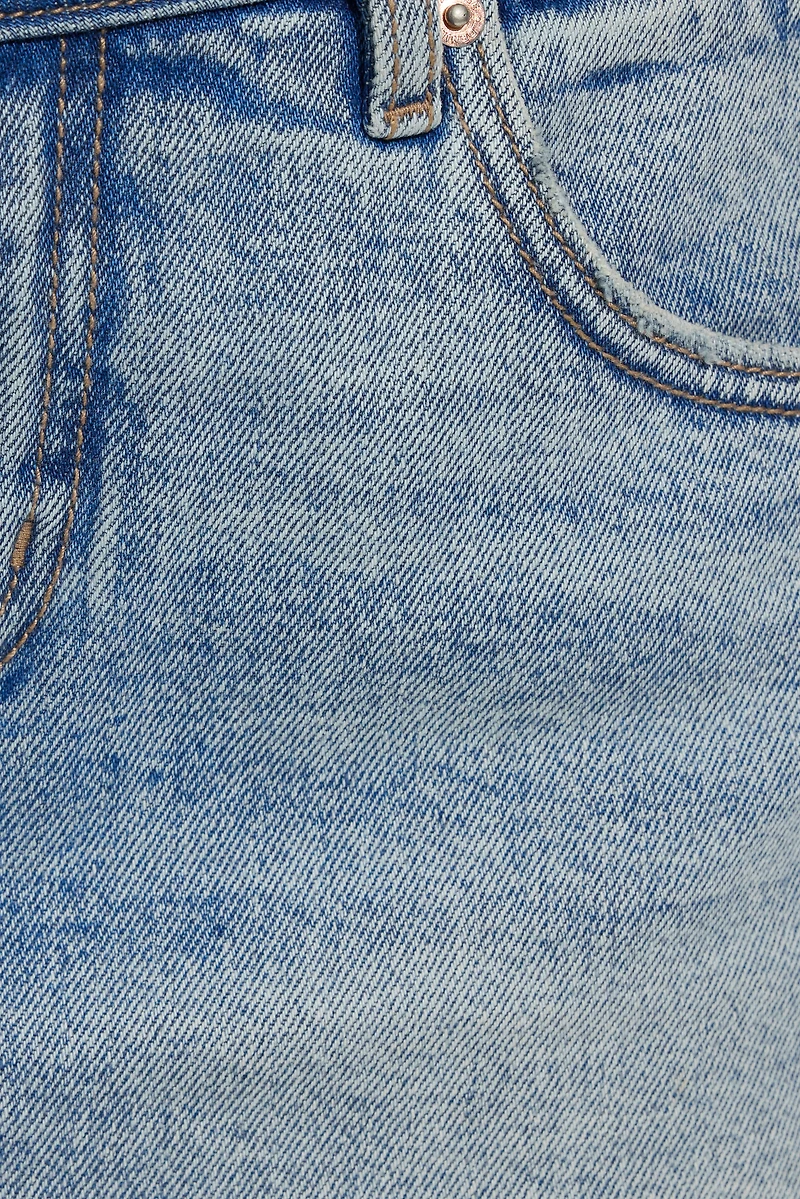 Jupe-short ultra-courte en denim