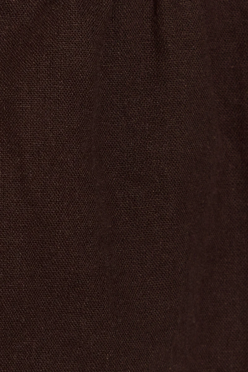 Linen Tie Back Halter Top