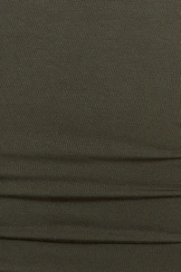 Smooth Open Neck Long Sleeve Tee