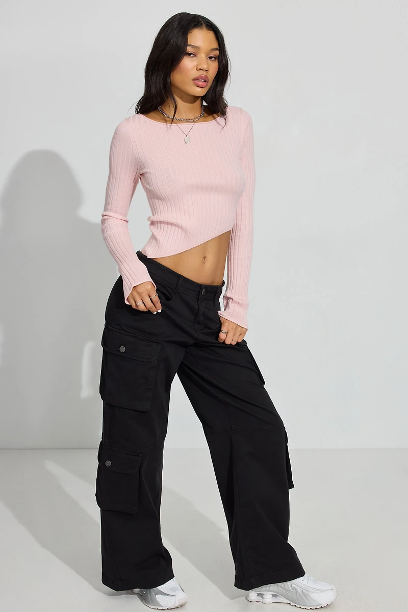 Bodycon Boat Neck Sweater