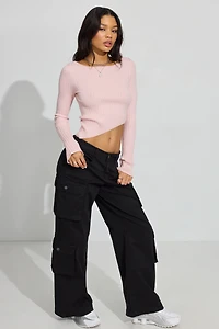 Bodycon Boat Neck Sweater