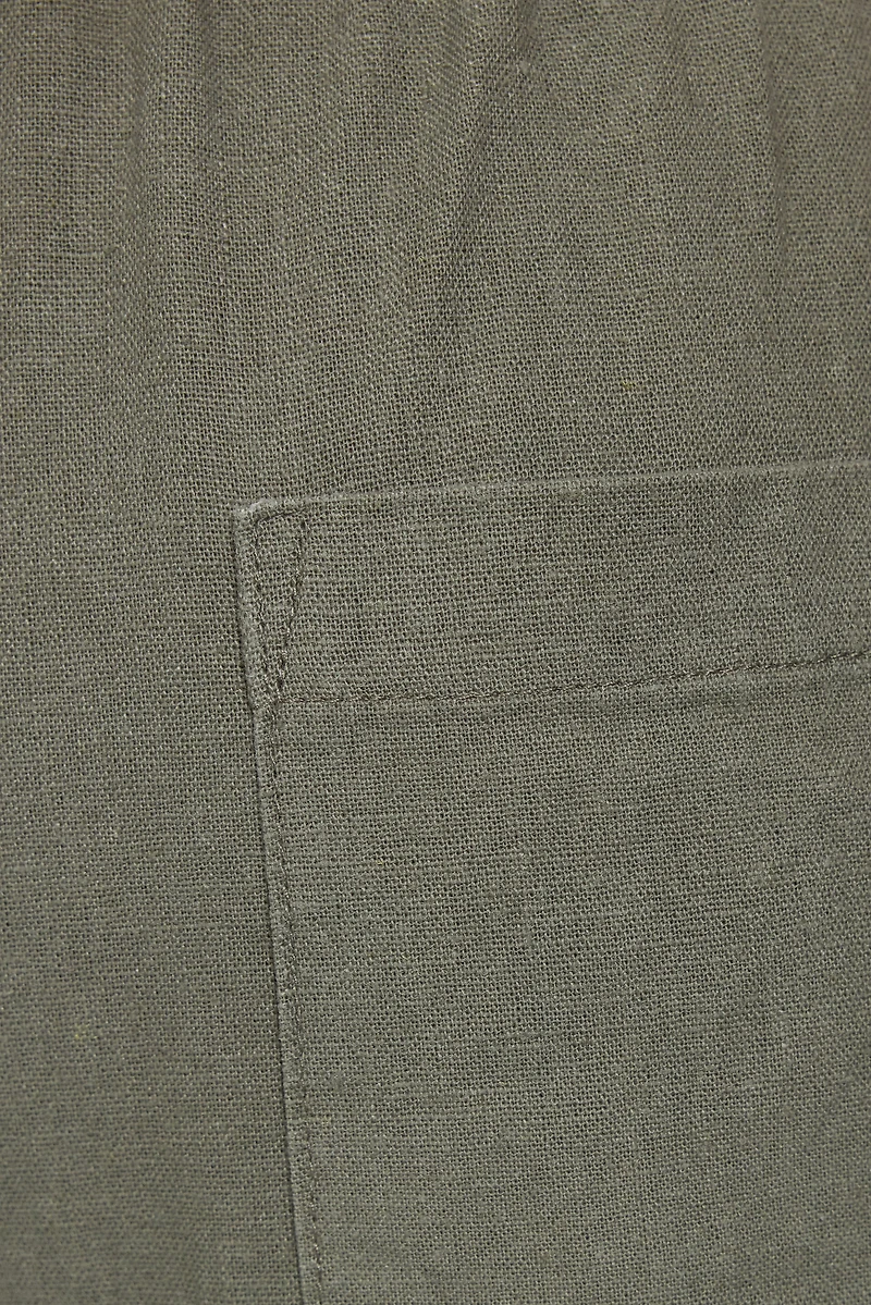 Millie Linen Pull-On Pants