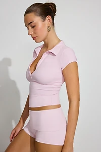 Haut polo Sleek à manches courtes