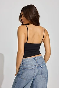 Sleek Deep V-Neck Cami Top