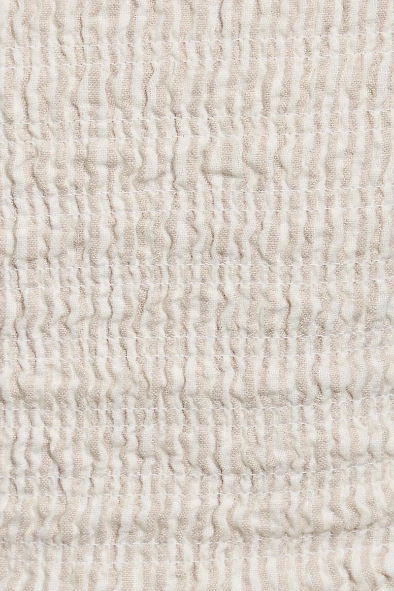 Linen Smocked Tube Top