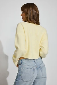 Renee Spongy Cropped Cardigan