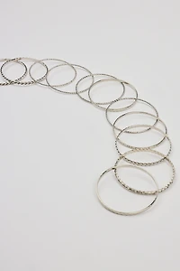 Set of 11 Textured Bangles