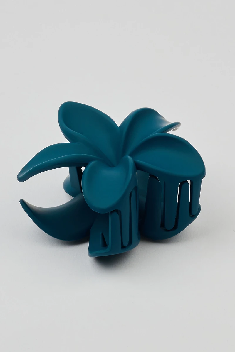 Matte Flower Hair Claw