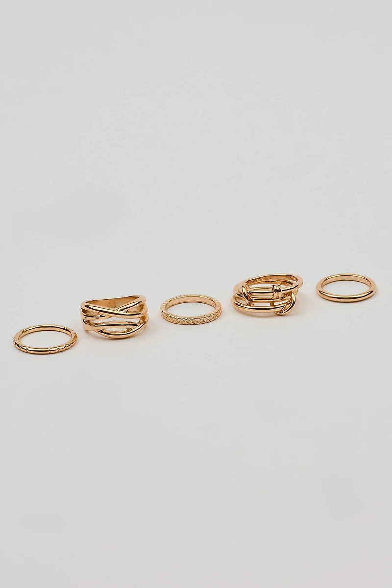 Set of 7 Modern Rings