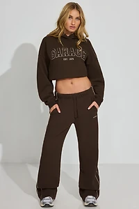 Straight Leg Sweatpants With Piping