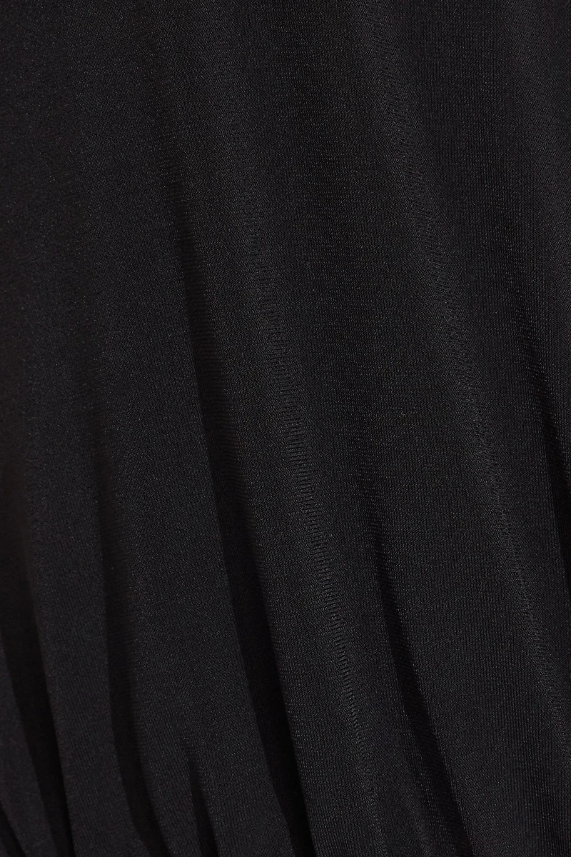 Deep Plunge Pleated Bodysuit