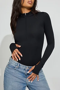 SoftActive Zip Up Long Sleeve Bodysuit