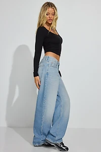 Low Rise Baggy Jeans