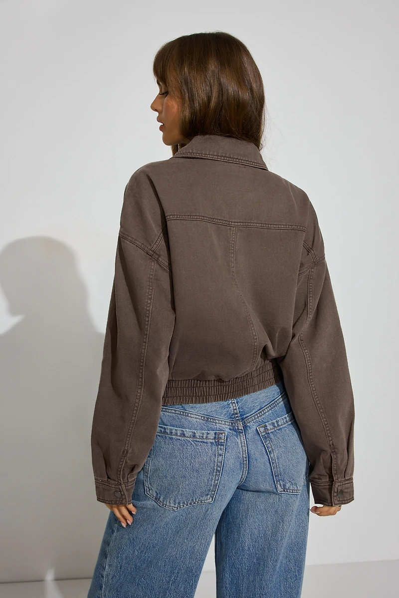 Twill Bomber Jacket