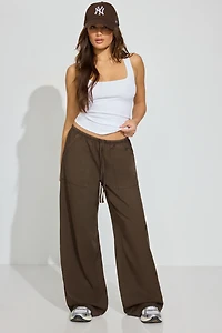 Twill Pull-On Pants