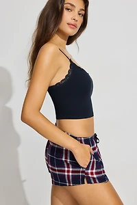 Short en flanelle