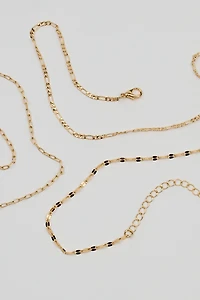 Set of 3 Delicate Anklets