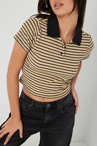 LEVI'S Jenni Cropped Polo Top