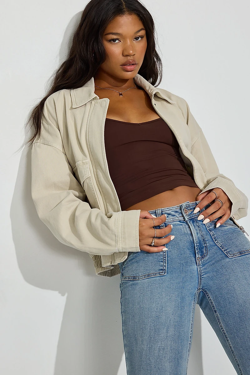 Twill Bomber Jacket