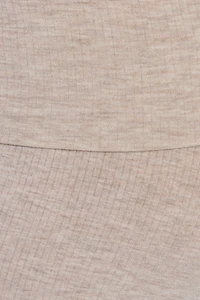 Sheer Ribbed Foldover Pants