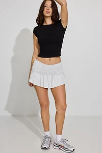 Crew Neck Open Back Tie Top