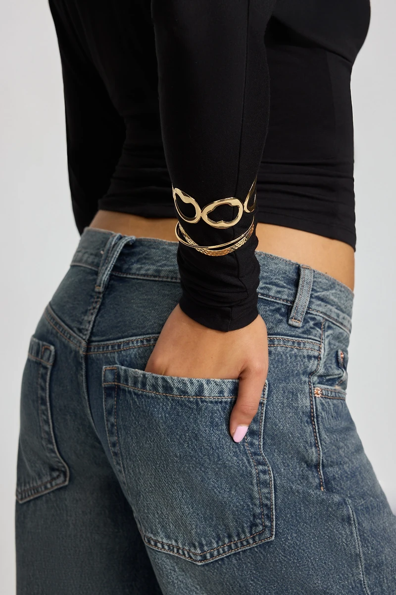Set of 2 Textured Cuffs