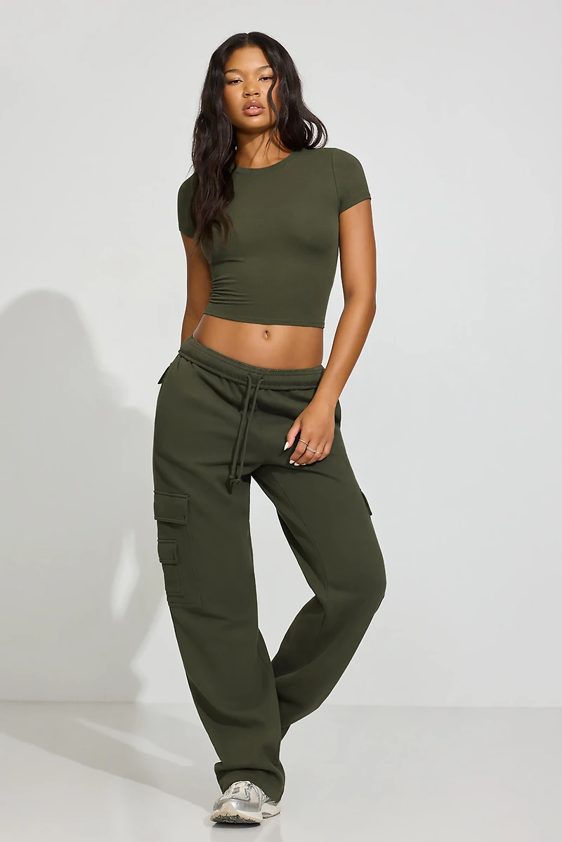 Crewneck Cropped T-Shirt