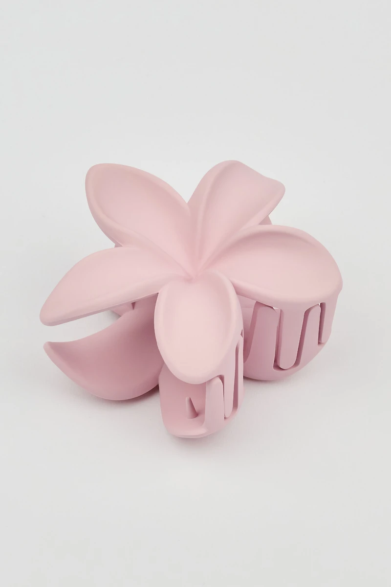 Matte Flower Hair Claw