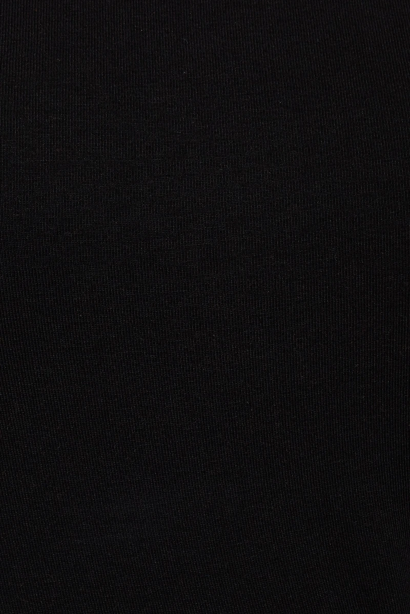Crew Neck Open Back Short Sleeve Top