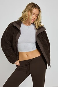 Sherpa Mixed Media Jacket