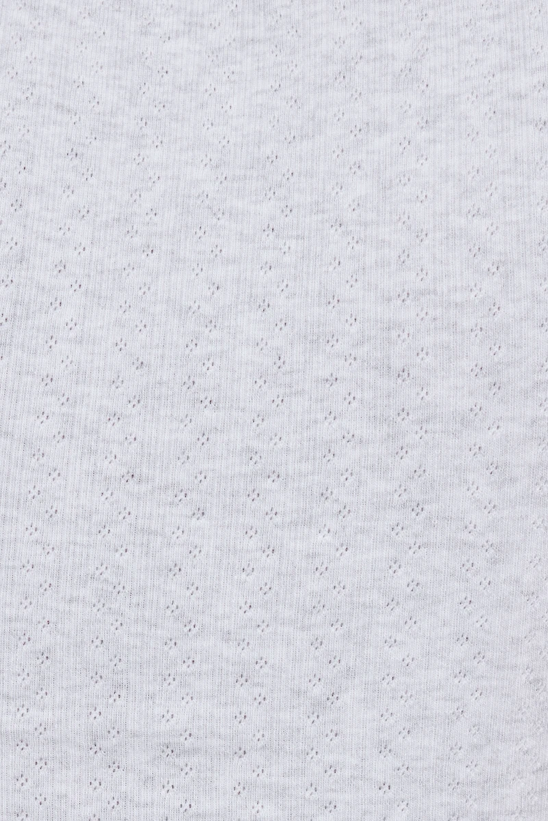 Pointelle Boatneck T-Shirt