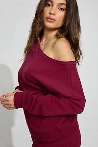 Sweatshirt SoftTerry à épaules dégagées