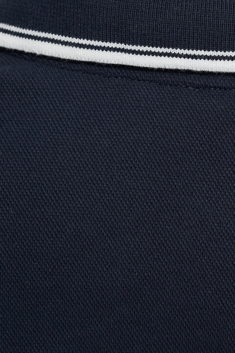 Oversized Cropped Polo Shirt