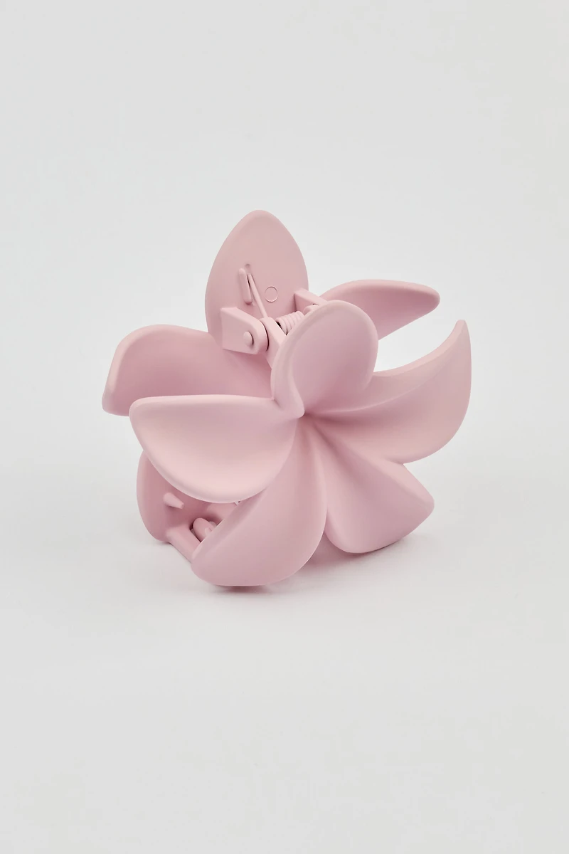 Matte Flower Hair Claw