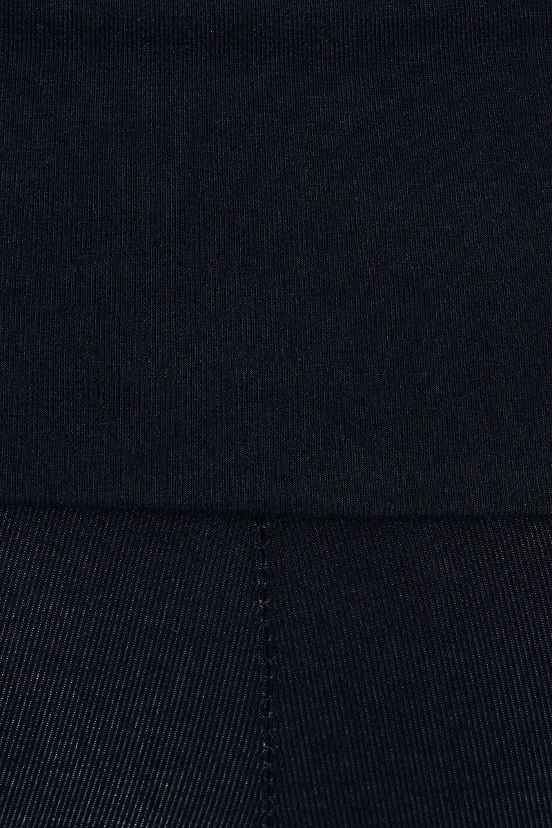 Soft Cotton Fold Over Flare Pants