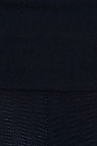 Soft Cotton Fold Over Flare Pants