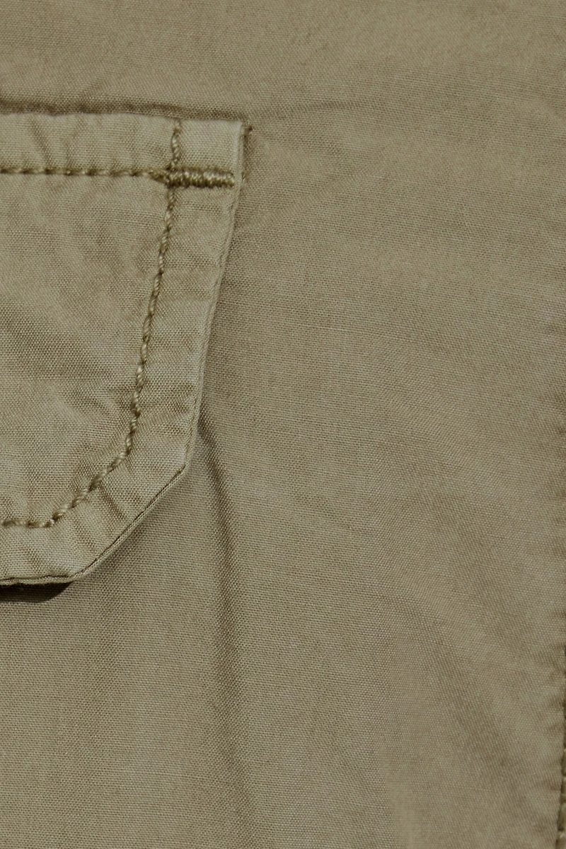 Low Rise Baggy Poplin Cargo Pants