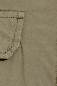 Low Rise Baggy Poplin Cargo Pants