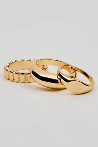 Set of 3 Signet Rings