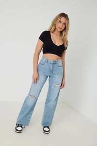 Stacie Seamless V-Neck Tee