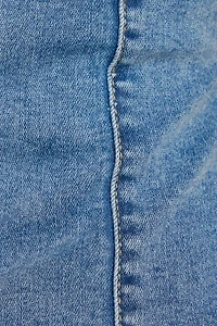 Robe licou droite en denim