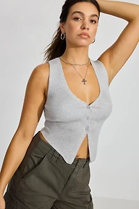 Bare V Neck Vest