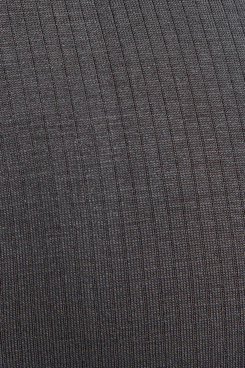 Pantalon décontracté côtelé diaphane